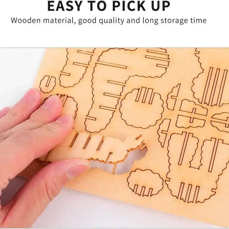 Children 3D Wooden Puzzle Simulation Animal Assembly Skeleton Model Toy for Kids DIY Hands Craft Wood Puzzle Games Building Kit