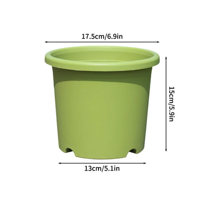 Plastic Flowerpot with Drainage Holes Plant Nursery Pot Seed Starting Pot Plastic Flower Plant Container for Succulents Seedling
