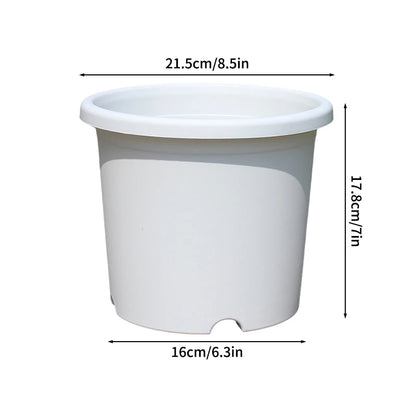 Plastic Flowerpot with Drainage Holes Plant Nursery Pot Seed Starting Pot Plastic Flower Plant Container for Succulents Seedling