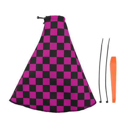 4Pcs JDM Racing  Plush Floor Mat Checkers Vehicle Front Rear Carpets Universal Car Floor Carpet Rugs Non-Slip Car Decoration