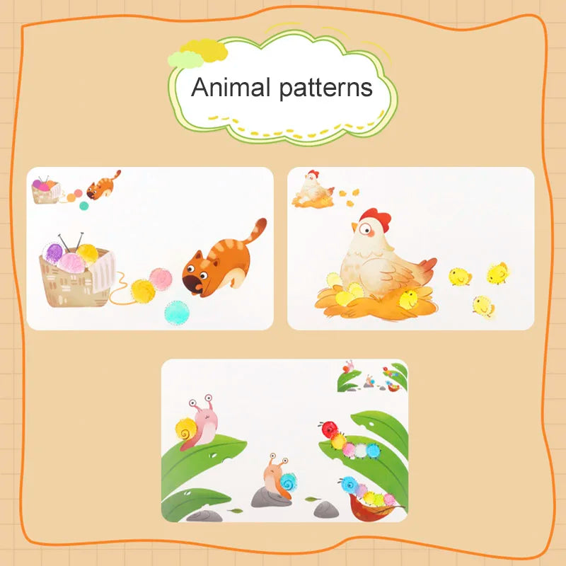 Children's Finger Print Ink Game Kindergarten DIY Graffiti Toys