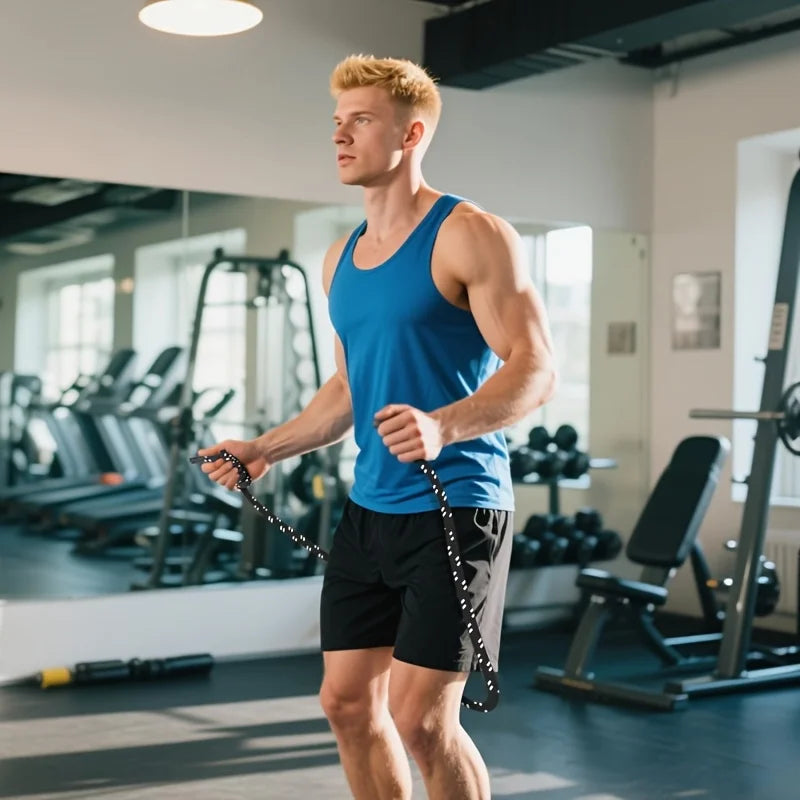 13.5mm Flow Rope Jump Rope for Fitness High Performance Adjustable Exercise Jump Rope Fit Men & Women Home Gym, Cardio, Training