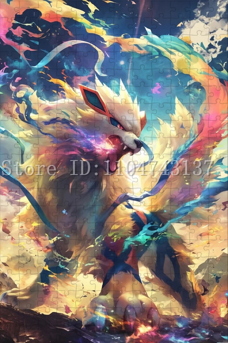 Pokemon Fantasy Jigsaw Puzzles Anime Character Pikachu Charmander Puzzles Intelligence Game Toys