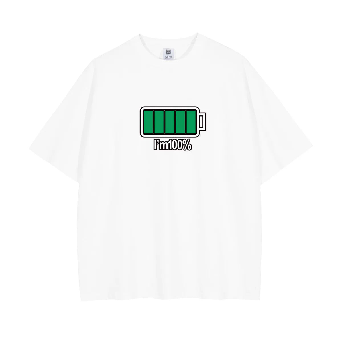 Funny Battery Pattern Family Matching Clothes Daddy Mommy Son Daughter Tops Summer Short Sleeve  Family T-shirt