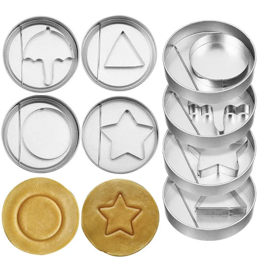 Sugar Cookie Mold Candy Maker Biscuit Korean Honeycomb Cookies Stainless Steel Game Kit For TV Fans and Kids