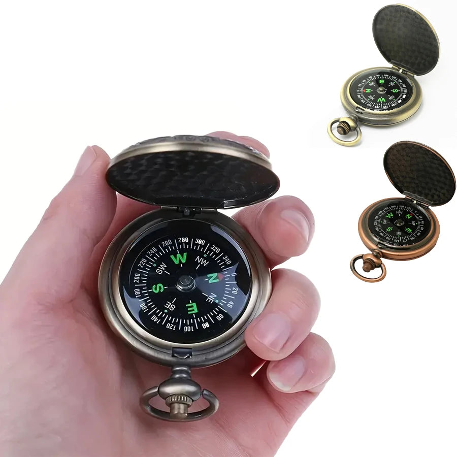 1 pcs Waterproof Compass - Multifunctional Zinc Alloy Classic Compass Hiking,Camping, Motoring,Camping