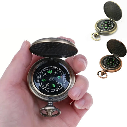 1 pcs Waterproof Compass - Multifunctional Zinc Alloy Classic Compass Hiking,Camping, Motoring,Camping