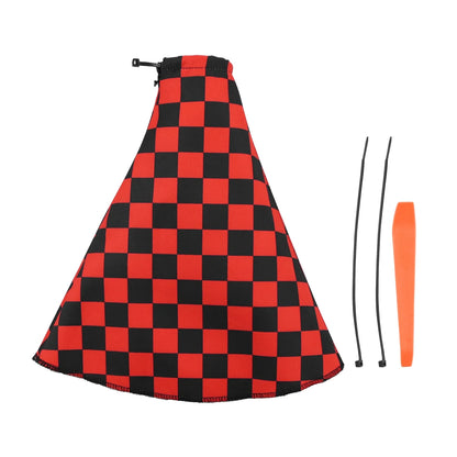 4Pcs JDM Racing  Plush Floor Mat Checkers Vehicle Front Rear Carpets Universal Car Floor Carpet Rugs Non-Slip Car Decoration