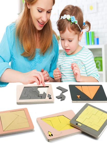 Wooden Puzzle Out of Nothing Wooden Board Kids Montessori 3d Learning Puzzle Early Educational Activity Boards Toys for Child