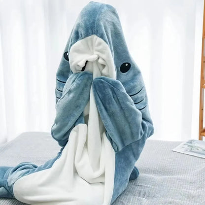 Shark Sleeping Bags Living Room Sofa Blanket Flannel High Quality Fabric Jumpsuit Pajamas Comfort Bedroom Keep Warms Blankets