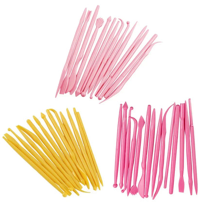 14Pcs/Set Plastic Clay Sculpting Set Wax Carving Pottery Tools Carving Sculpture Shaper Polymer Modeling Clay Tools