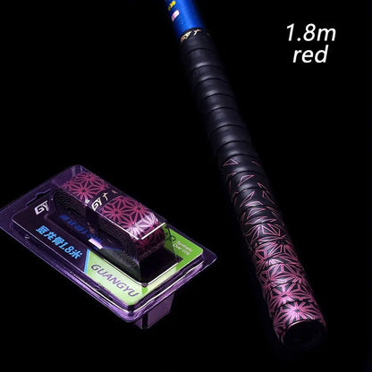 1.8m Keel Design For Badminton Baseball Bats Tennis Squash Racket Sweat Absorbed Anti-slip Band Fishing Rod Sweatband Grip Tape