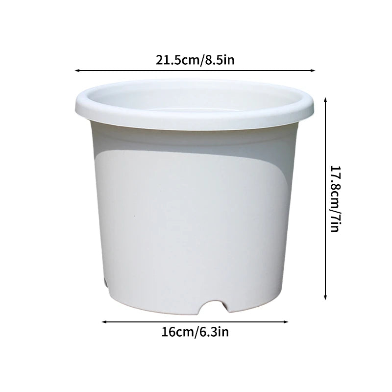1PC Plastic Flowerpot Thickened Plant Pot for Flowers Shrubs Succulents Breathable Root Control Flower Pot Garden Decorations