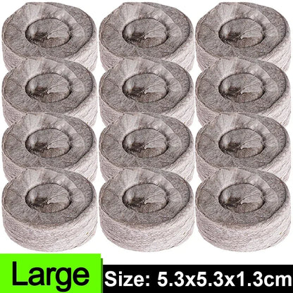 10-50PCS Planting Seedling Blocks Starter Plugs Nutrient Soil Compressed Peat Pellet Nursery Pot Greenhouse Garden Transplanting