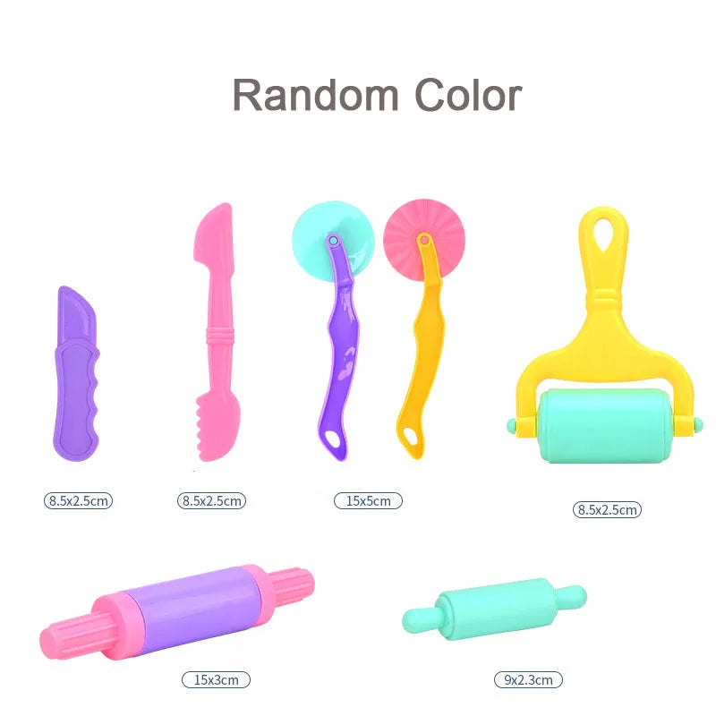 Playdough Tools Accessories for Kids Plastic Plasticene Toys with Animal Cutters Play Dough Mold Set Children Puzzle Party Faovr