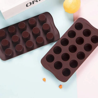 1PC Silicone Mold Candy Chocolate Mould Baking Pan Jello Peanut Butter Cup Pastry Cake Decorating Tool Kitchen Accessories