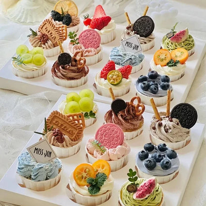 50/100pcs Non-stick Cupcake Tray DIY Cake Mold Rolled Edge Cups 3.25oz Mini Pack Muffins Cup Children's party Baking Supplies