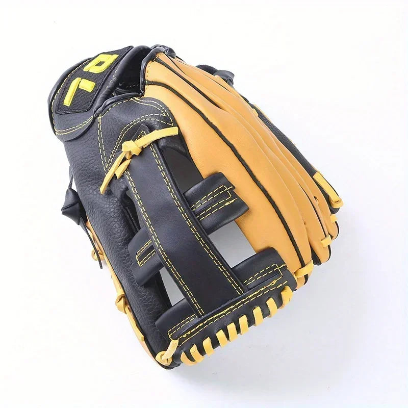 1pc Baseball and Softball Mitt Double-layer Cowhide Baseball Gloves Throwing and Receiving Gloves Teenagers and Adults