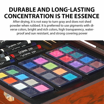 140pcs/Set Painting Drawing Art Set Paint Brushes Markers Watercolor Colour Pen Watercolor Pencils Art Supplies Kids Gift