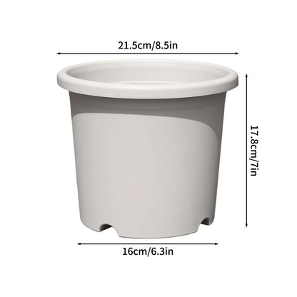 Plastic Flowerpot with Drainage Holes Plant Nursery Pot Seed Starting Pot Plastic Flower Plant Container for Succulents Seedling