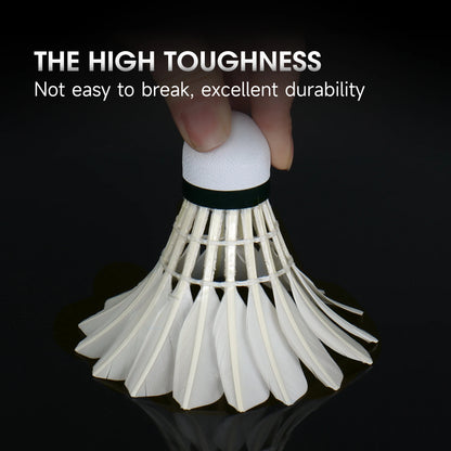 Kunli Badminton Shuttlecocks Duck Feather with Great Durability Stability for Professional Competition Or Training Indoor Sports