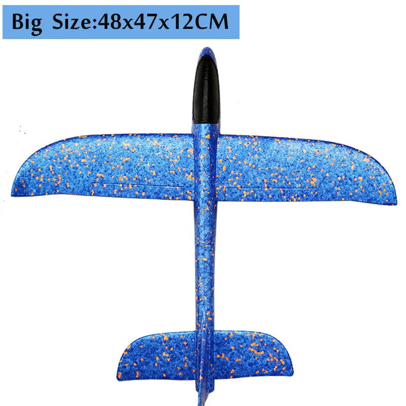 Large Foam Plane Glider Hand Throw Airplane Inertial EPP Bubble Planes Outdoor Launch Kids Toys for Children Boys Gift