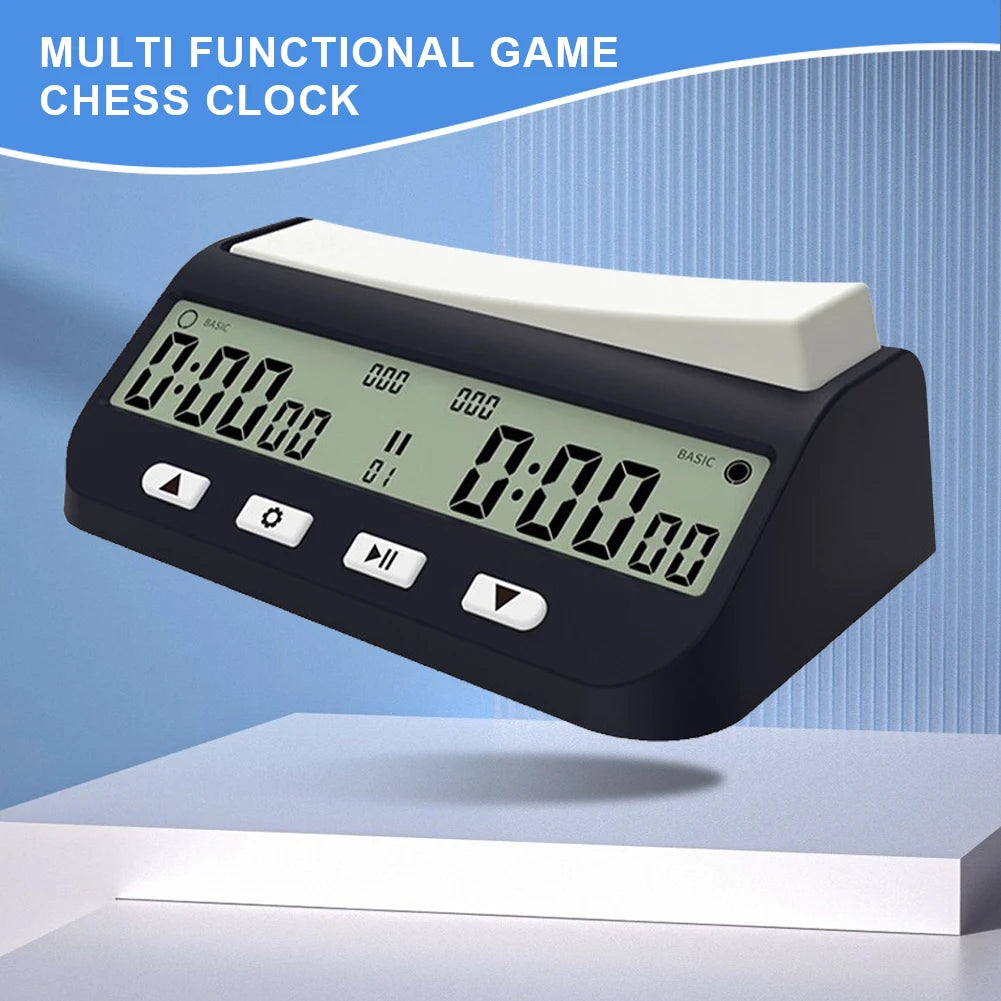 Digital Chess Timer with Basic Bonus Delay and Positive Time Features Game Timer for Chess Game I-GO and Chinese Chess