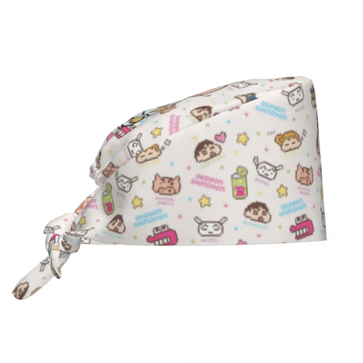 Custom Crayons Shin-chans Cute Anime Scrubs Cap Surgical Hats Women Men Operating Room Cap Nursing Cap Lab Works Hat