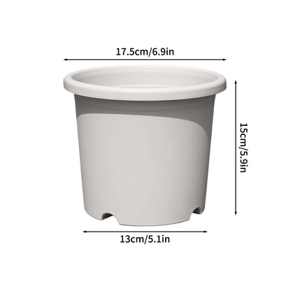 Plastic Flowerpot with Drainage Holes Plant Nursery Pot Seed Starting Pot Plastic Flower Plant Container for Succulents Seedling