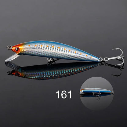 Noeby 120mm 44g Heavy Sinking Minnow Fishing Lure Long Casting Wobbler Artificial Hard Bait for Sea Bass Saltwater Fishing Lure