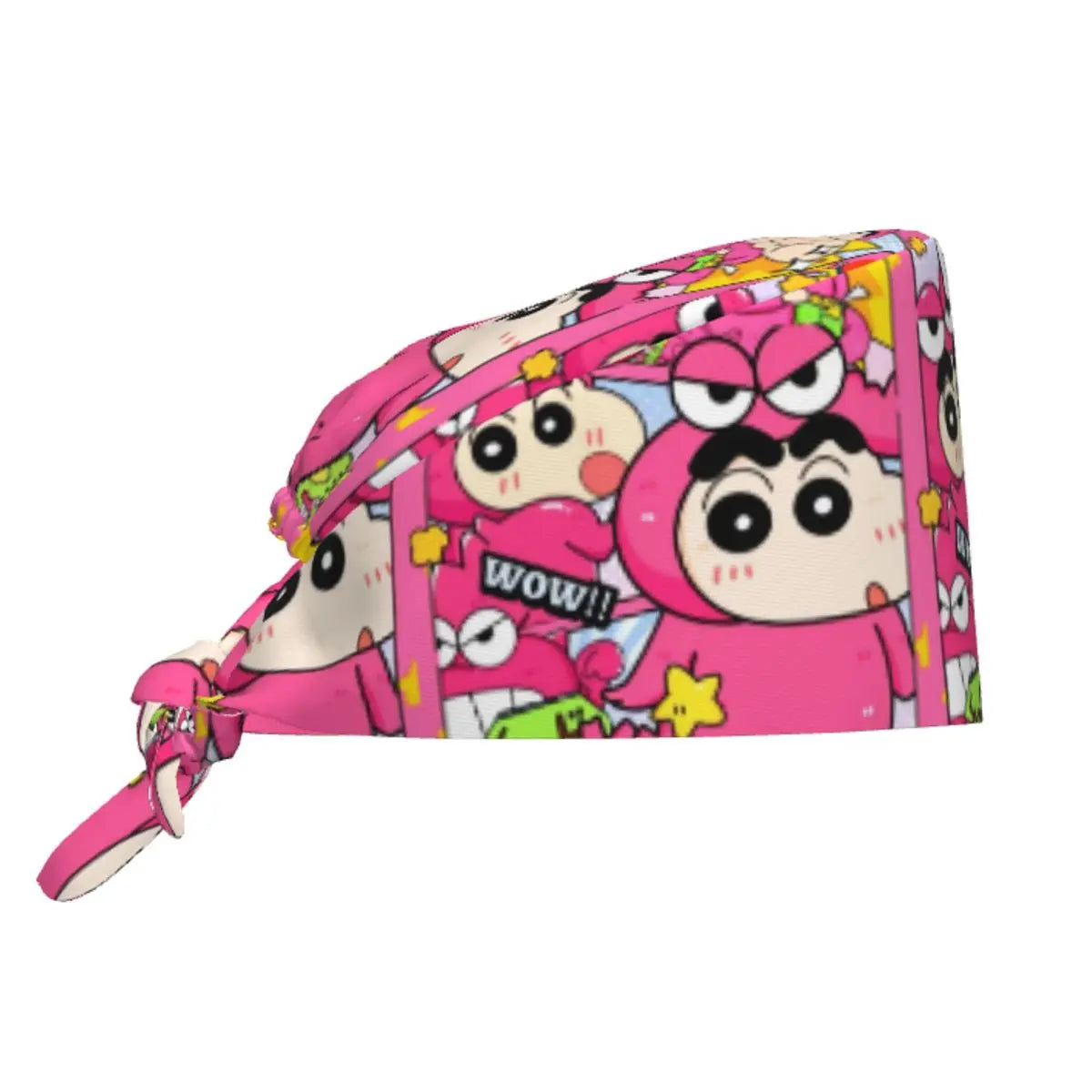 Custom Crayons Shin-chans Cute Anime Scrubs Cap Surgical Hats Women Men Operating Room Cap Nursing Cap Lab Works Hat