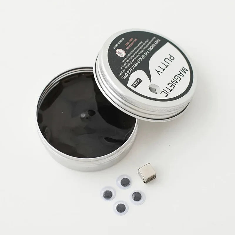 Children's Montessori Magnetic Mastic Creative Stress Bouncing Silicone DIY Playdough Plasticine Ferrofluid Kids Gifts