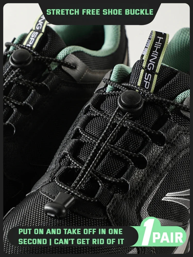 NEW Elastic Round Tennis Laces Without Ties Shoelaces Sneakers Quality Lock Shoe Laces Adult Kids Rubber Bands for Shoes 1Piar