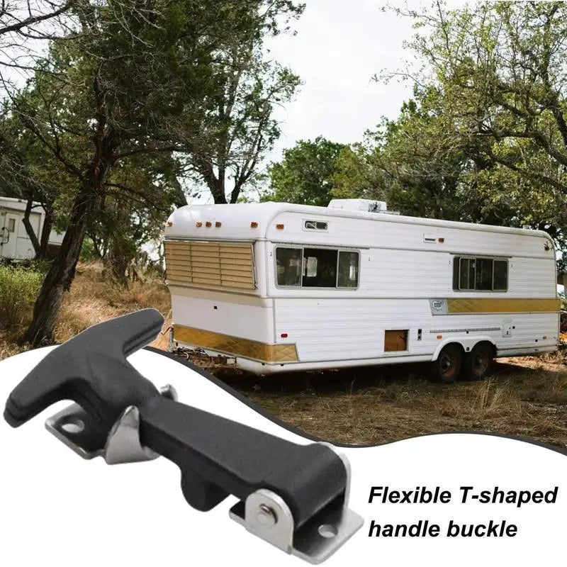 Rubber Hood Catch With Bracket 2pcs Elastic Stainless Steel Rubber Hood Catch Flexible T-shaped Drawer Latch For Coolers Boats