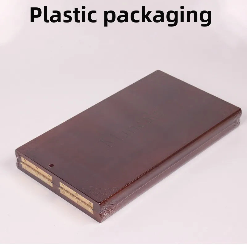 Ancient Mancala African Chess: The solid wood chess set is paired with exquisite stone granules and is an essential board games