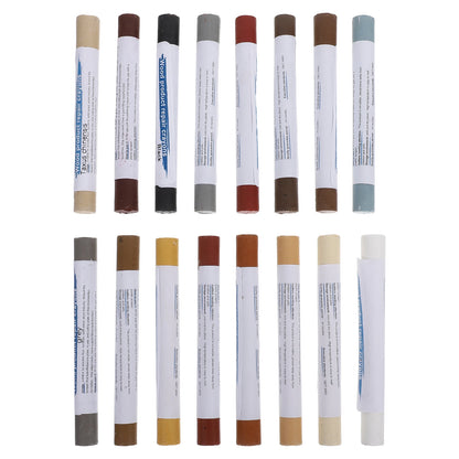 16pcs  Wood Filler Sticks Furniture Repair Crayons Touch Up Markers Scratch Wax Stick Fillers Cabinet Solid Restoration Repair