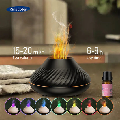 Volcano Aromatherapy Diffuser Portable Desktop Essential Oil Aroma Diffuser Home Air Humidifier Purifier Freshener