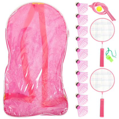1 set Badminton Racket Set Lightweight Aluminum Alloy Indoor Outdoor Teens Sports Playthings Tennis Kit for Kids