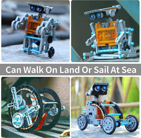 12-in-1 STEM Solar Robot Kit Toys Gifts for Kids  Educational Building Science Experiment Set Birthday Gift for Kids Boys Girls