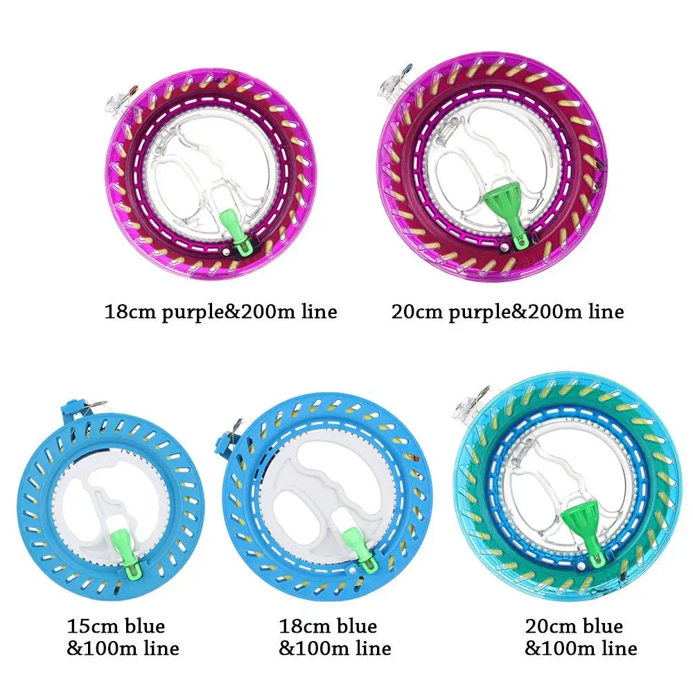 1PC Hot Sale Outdoor Kite Line Winder Winding Reel Grip Wheel Kite Flying Tool Plastic Twisted String Line Wheel Kids Fun Toys