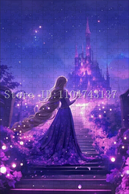 New Arrival Disney Princess Puzzles 108/300/500/1000 Pieces Cartoon Jigsaw Puzzles for Adult Children Intelligence Game Toys