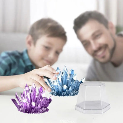 Display Cases Crystal Growing Kit Grow a Crystal Vibrant Colored Crystals DIY Educational Science Toys Easy-to-Follow Manual