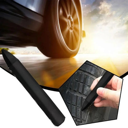 Crayon Marker For Tire Waterproof Paint Marker Pen Car Tyre Tread Care Portable Fade Resistant Tire Crayons For Stones Tiles