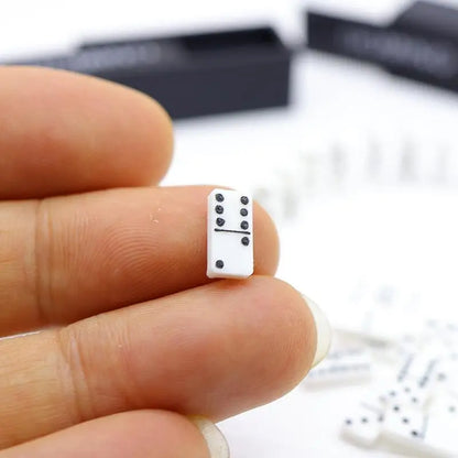 1 Set 1:12 Dollhouse Accessories Miniature Domino Model Building Learning Educational Toy Dot Dominoes Board Game