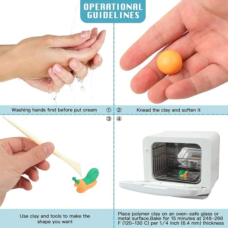 1 pcs, 20 - 30 - 40 -125 - 250 -500 g Polymer Clay Modeling Clay Gift for Children Artists Sculpting and Oven Baking and Molding