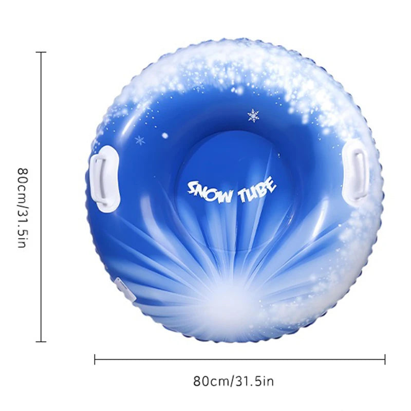 1PC Snow Sledge Inflatable Ski Ring PVC Sledding Tube Thicken Snow Tubing Winter Snow Tube with Handle Skiing Accessories