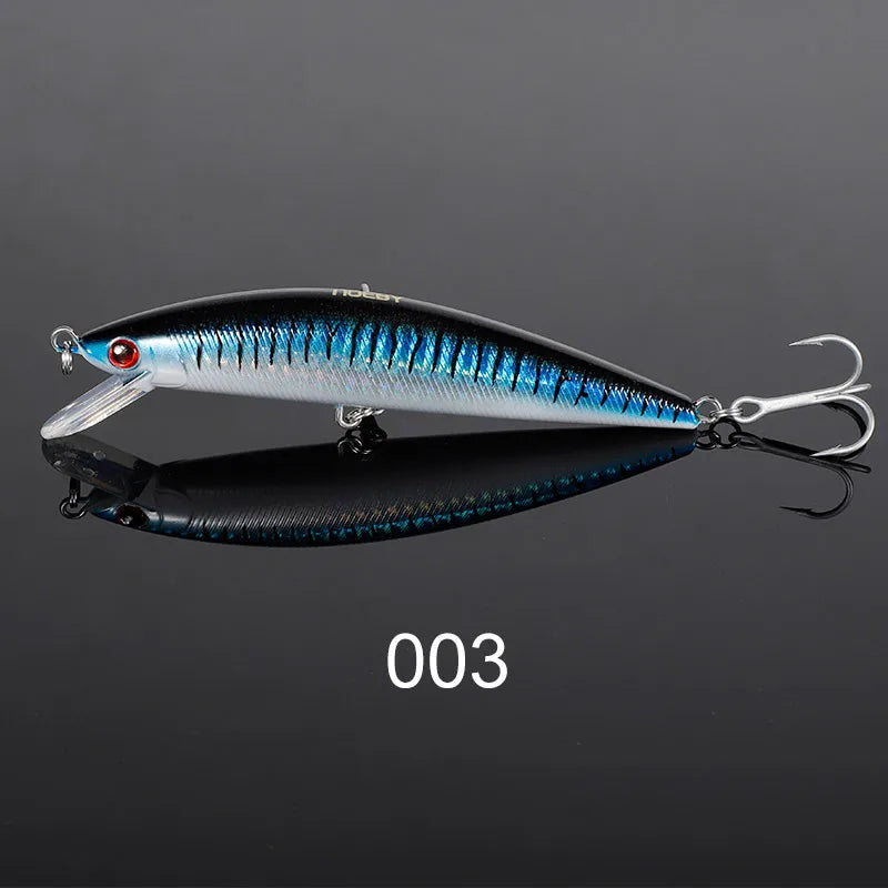 Noeby 120mm 44g Heavy Sinking Minnow Fishing Lure Long Casting Wobbler Artificial Hard Bait for Sea Bass Saltwater Fishing Lure