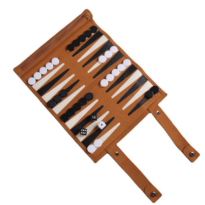 Backgammon Board Game Portable Backgammon Sets for Adults Travel Games Adult Roll Design Children'S Puzzle Game Board
