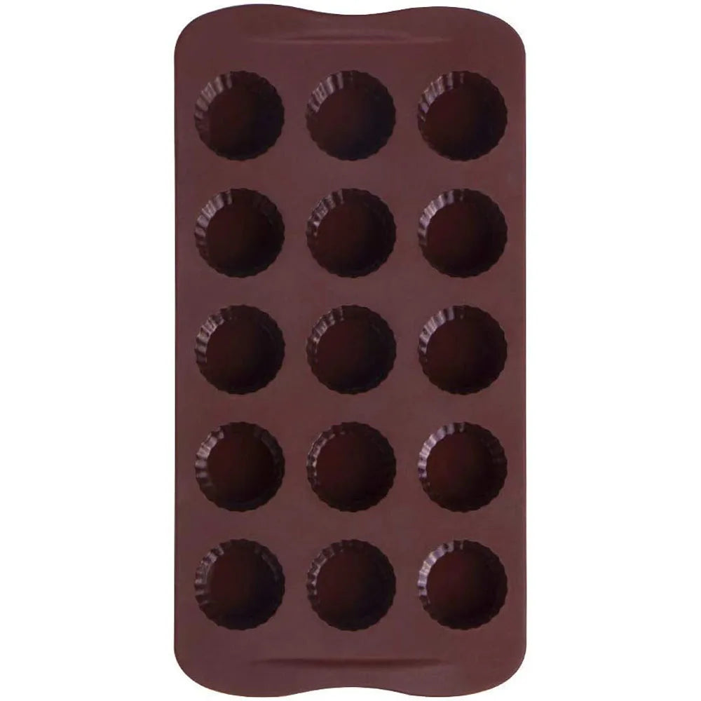 1PC Silicone Mold Candy Chocolate Mould Baking Pan Jello Peanut Butter Cup Pastry Cake Decorating Tool Kitchen Accessories