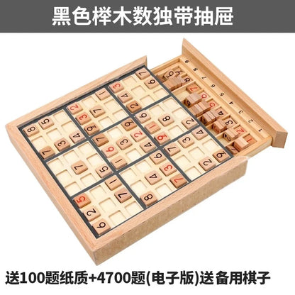 New Wooden Children Sudoku Chess Beech International Checkers Folding Games Table Toy Gifts Learning & Education Puzzles Toys